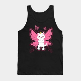 Butterfly Kitten Fairy Tank Top